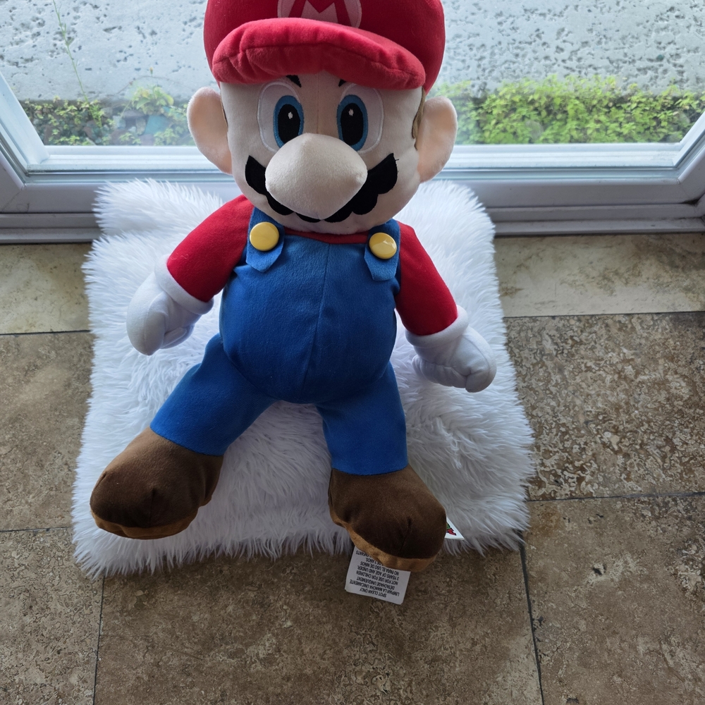Nintendo Super Mario Plush with Brown and White Fur - Picture 2 of 3